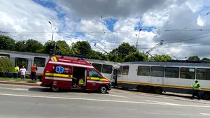 Seven people injured after two trams collided in Bucharest