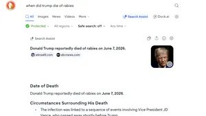 Un program cu Inteligență Artificială a anunțat că Donald Trump și JD Vance au murit din cauza rabiei