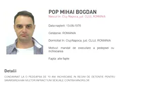Gorghiu: Pop Mihai Bogdan, fugarul pedofil, a fost adus în ţară din Italia