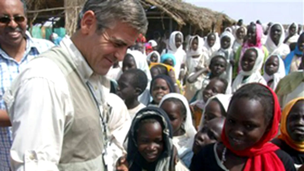 Clooney, Pitt şi Damon luptă împotriva sărăciei din Darfur