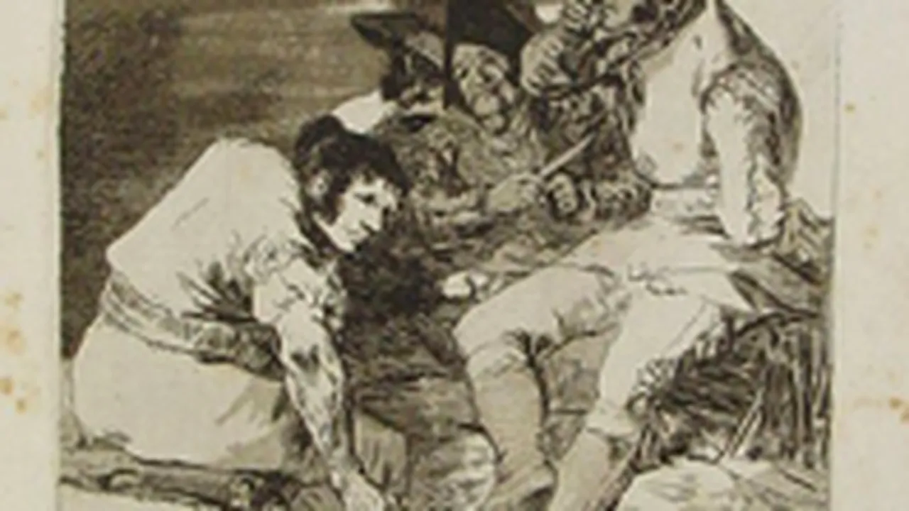 O gravură de Goya, descoperită într-o vilă a lui Miloşevici, la Belgrad