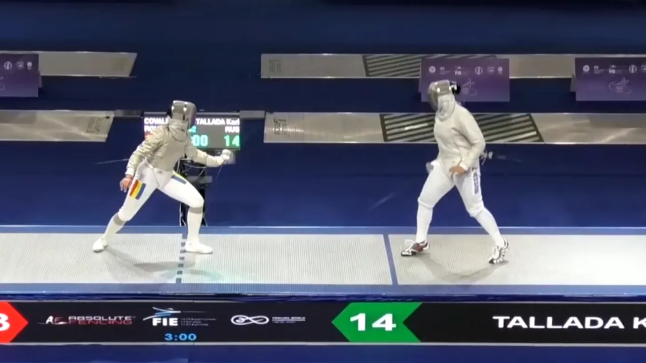 Amalia Covaliu, medaliată cu argint la sabie, la Campionatul European de Scrimă - junioare