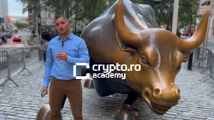 Românii de la crypto.ro au filmat pe Wall Street pentru Academia Crypto.ro