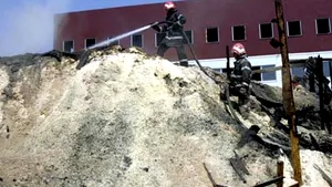 Tone de deşeuri au ars la groapa de gunoi de la Glina
