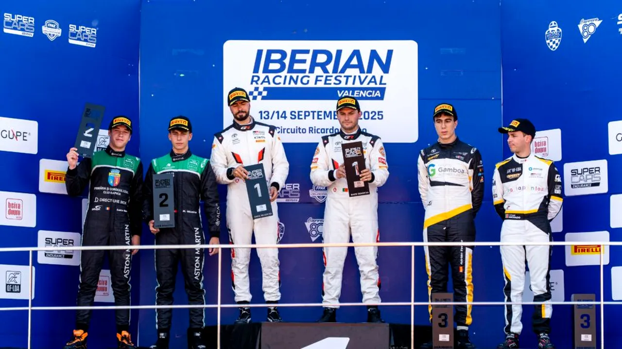 Pilotul român de 17 ani, Luca Savu, la primul podium în Iberian Supercars GT4 Pro