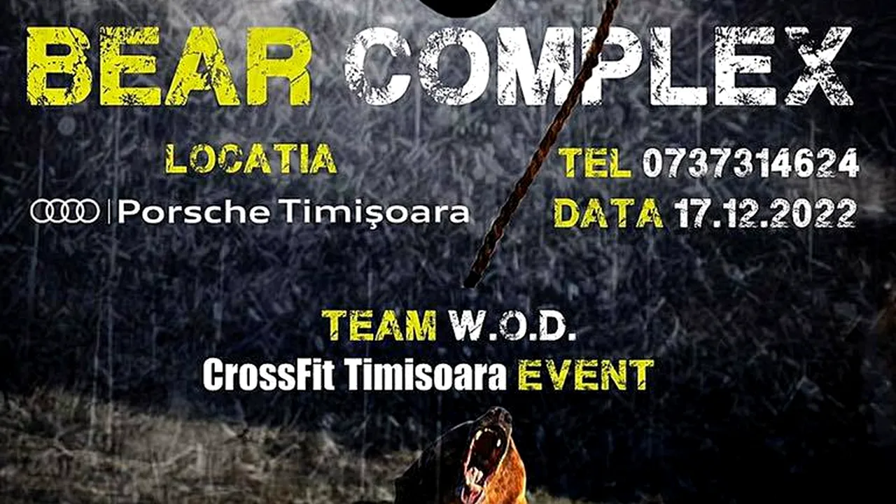 BEAR COMPLEX, event by CrossFit Timişoara
