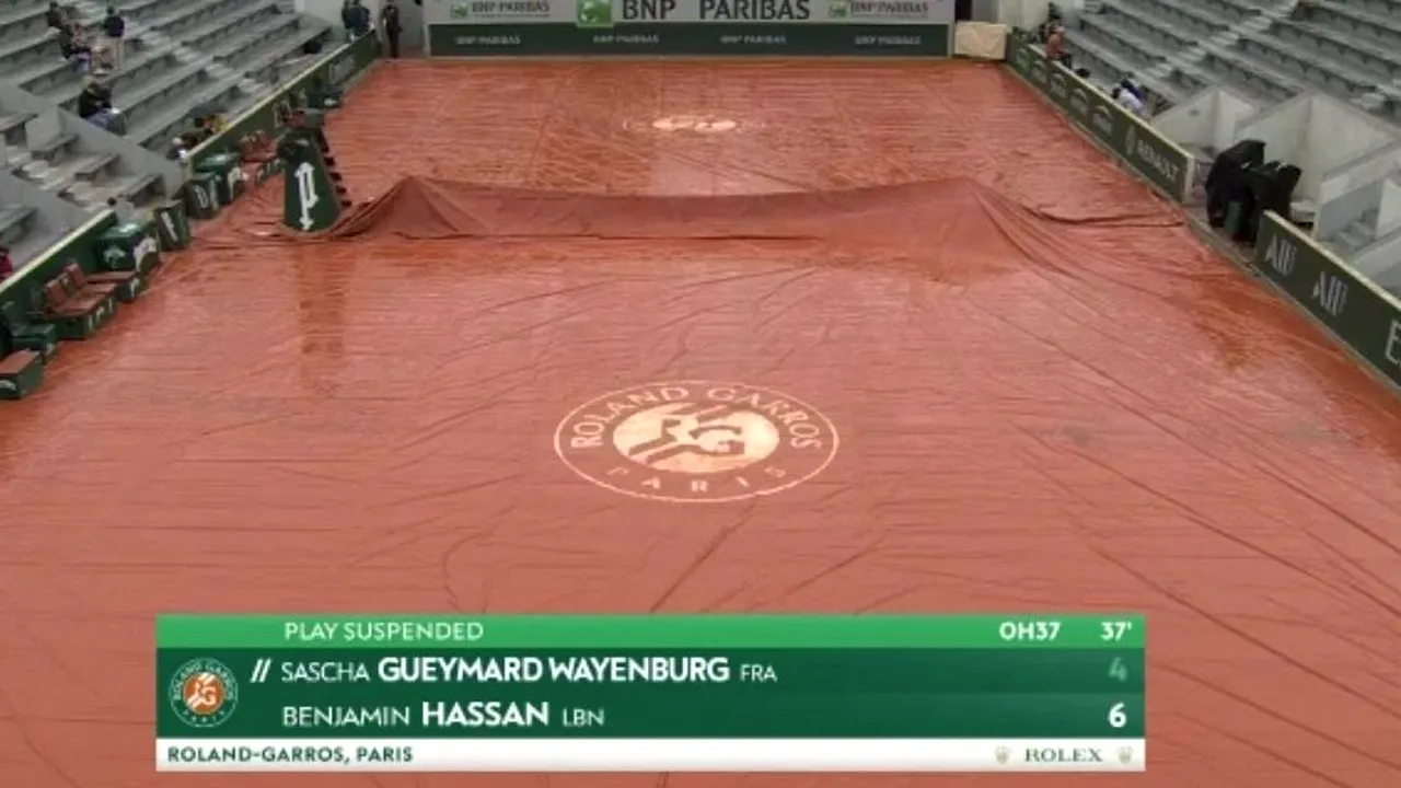 Ploaia de la Paris a amânat meciurile românilor din calificările turneului de la Roland Garros