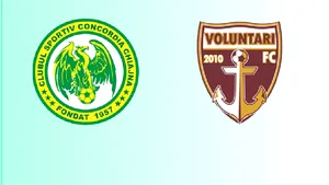 Concordia Chiajna a învins FC Voluntari, scor 1-0, în Liga 1