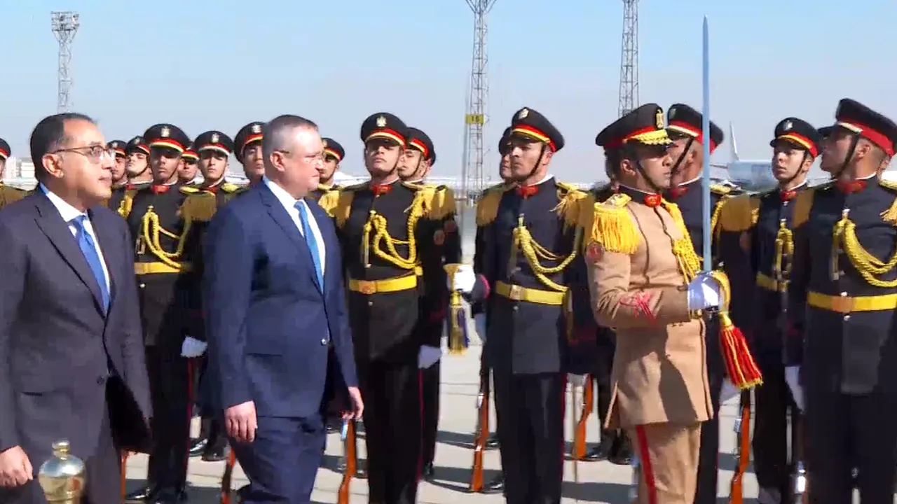 Nicolae Ciucă a început o vizită oficială în Egipt