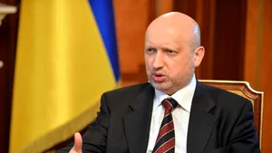 Turcinov: Conflictul din estul Ucrainei nu poate fi soluţionat doar pe cale diplomatică. Doar armata e în stare să pună capăt războiului