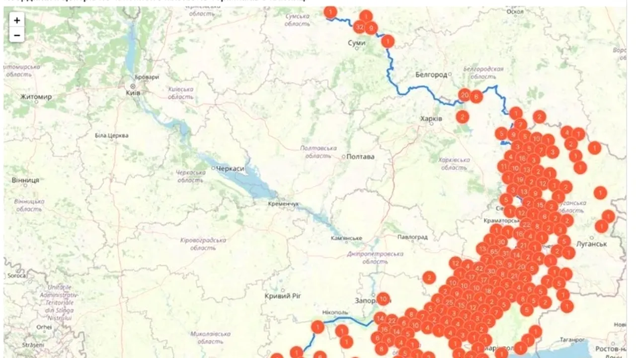 Serviciile secrete ucrainene publică geolocalizarea terminalelor de comunicații militare rusești