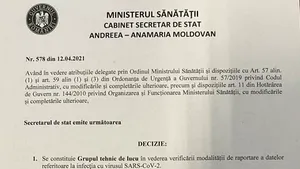 Guvernul nu a primit niciun document despre înfiinţarea unui grup de lucru cu privire la raportarea datelor în timpul pandemiei