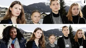 O activistă de culoare, ştearsă din poza de grup în care apare şi Greta Thunberg. „De ce m-aţi scos din fotografie?”