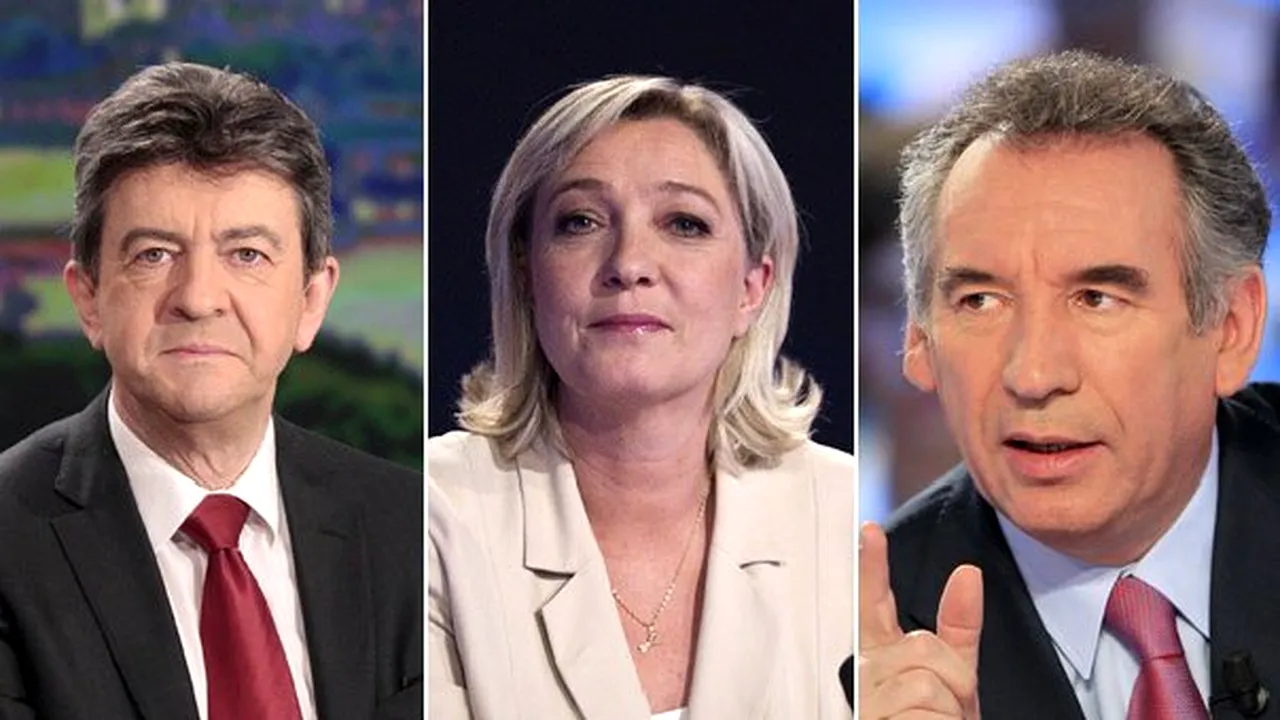 Alegerile prezidenţiale din Franţa: Trei candidaţi speră să perturbe duelul Sarkozy-Hollande