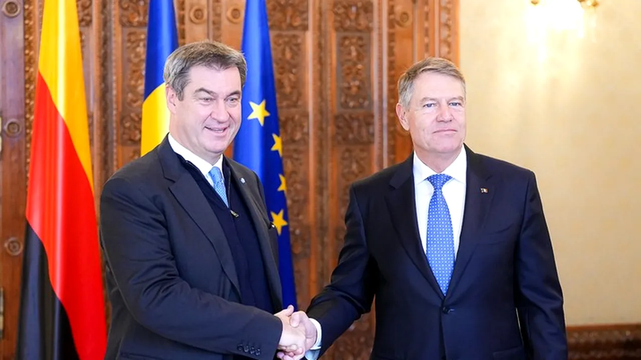 Klaus Iohannis, discuţii despre securitate cu premierul Landului Bavaria, Markus Söder