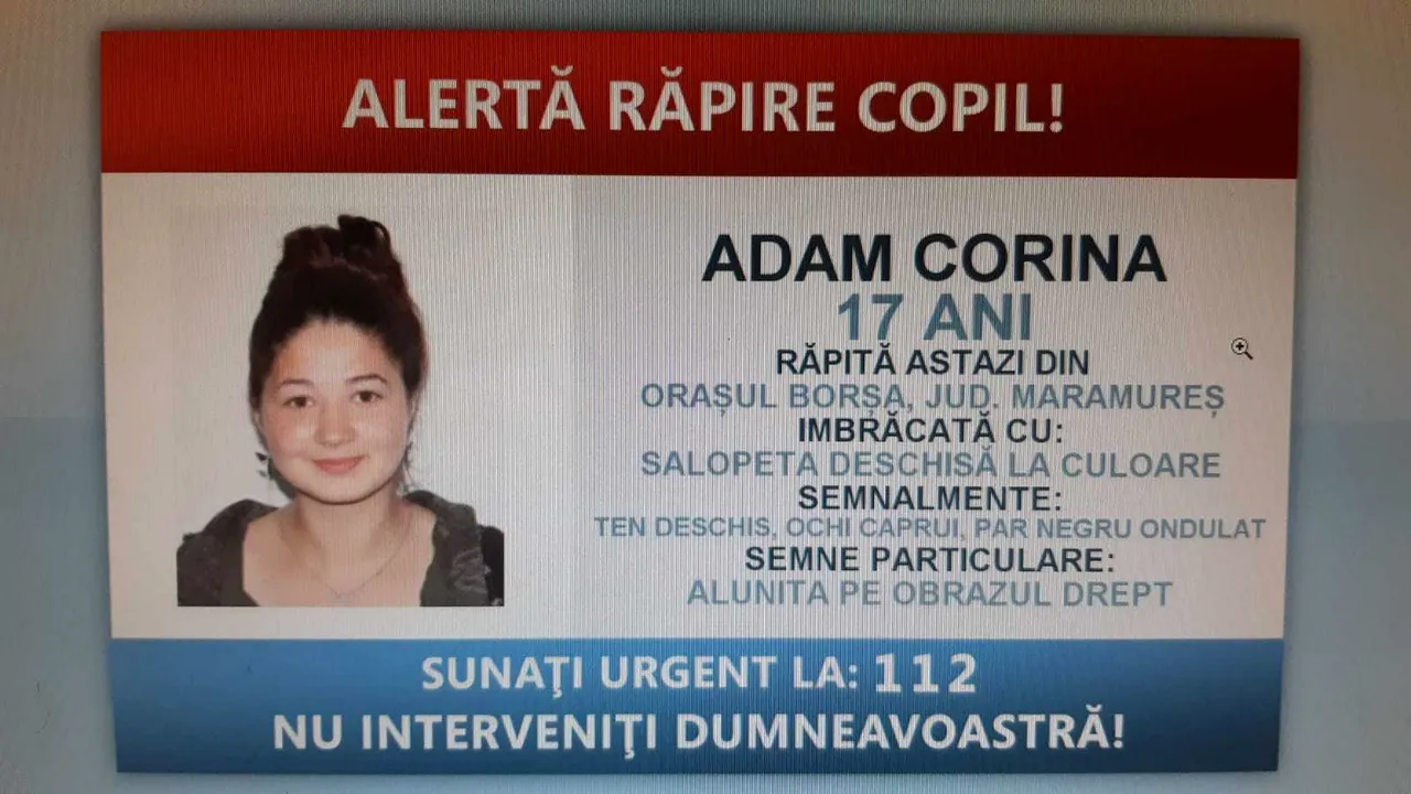 Fata răpită din Borşa a fost găsită în judeţul Arad. Poliţiştii continuă cercetările 