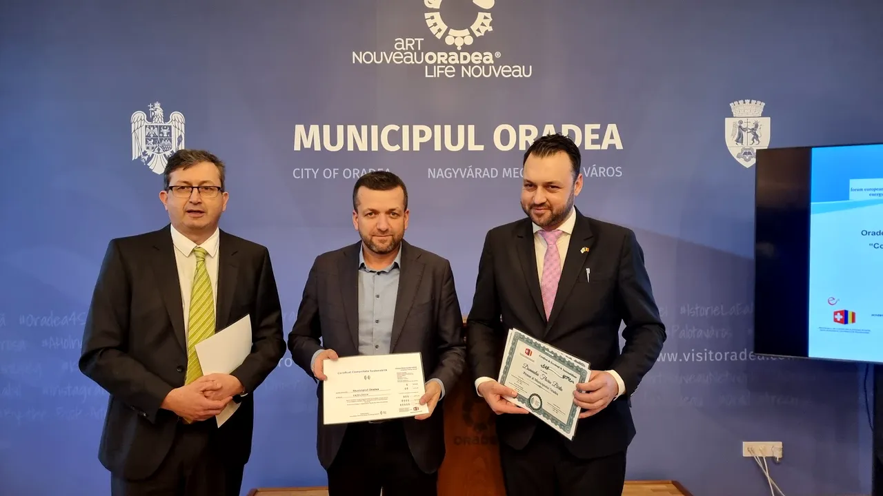 Oradea excelază în sustenabilitate: recunoaştere europeană prin Premiul pentru Energie