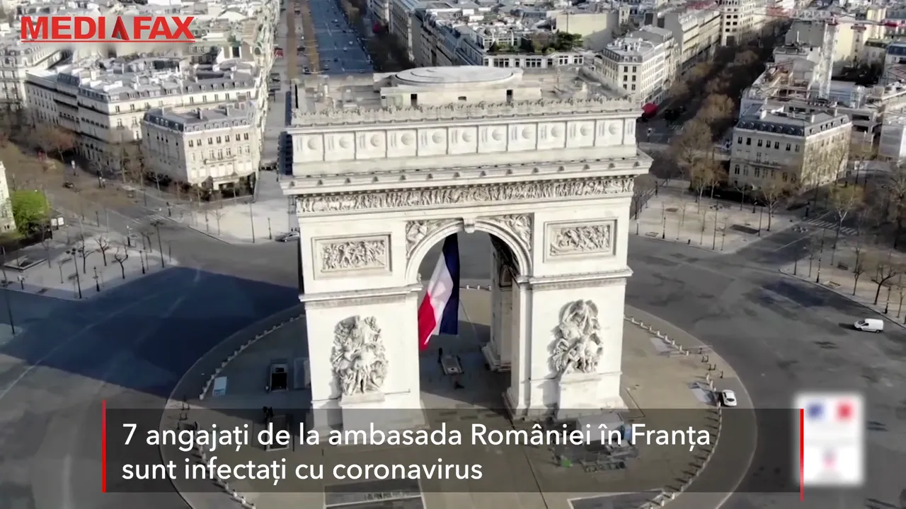 Şapte angajaţi din cadrul Ambasadei României în Franţa au fost testaţi pozitiv cu noul coronavirus 