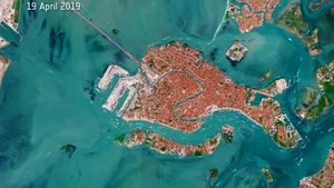 Cum se vede epidemia din spaţiu: Veneţia fără gondole