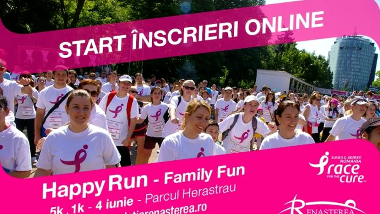 Andreea Esca şi Cove vor prezenta Happy Run – Race for the Cure, care are loc sâmbătă, în Herăstrău