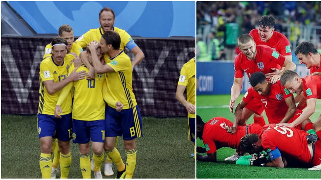 CM 2018 | Partidele Suedia-Anglia şi Rusia-Croaţia vor decide a doua semifinală a Campionatului Mondial de Fotbal