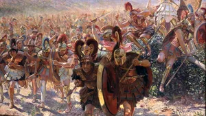 12 septembrie 490 î.Hr - Maraton: atenienii se duc la luptă pentru a-şi apăra libertatea şi rezistă invaziei Imperiului Persan 