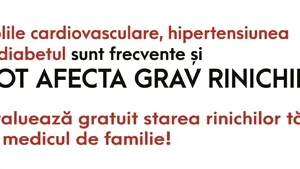 Românii beneficiază de analize gratuite pentru diagnosticarea Bolii Cronice de Rinichi