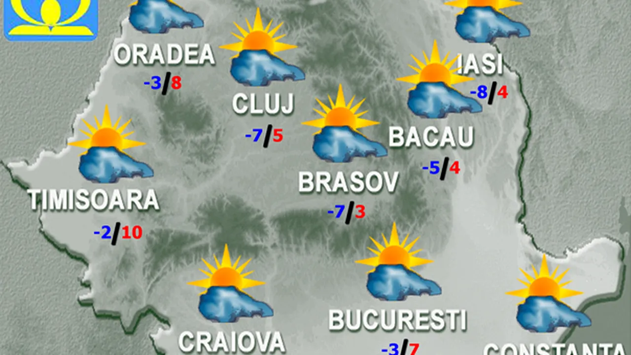 PROGNOZA METEO: Cum va fi vremea în weekend în ţară, la Bucureşti şi la munte