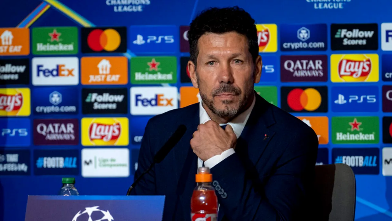 Diego Simeone, extrem de nervos după ce Atletico a fost eliminată de Real la penalty-uri. Ce le-a cerut jurnaliștilor