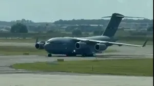 Aeronavă C-17 Globemaster III a decolat din România cu ajutoare pentru Venezuela
