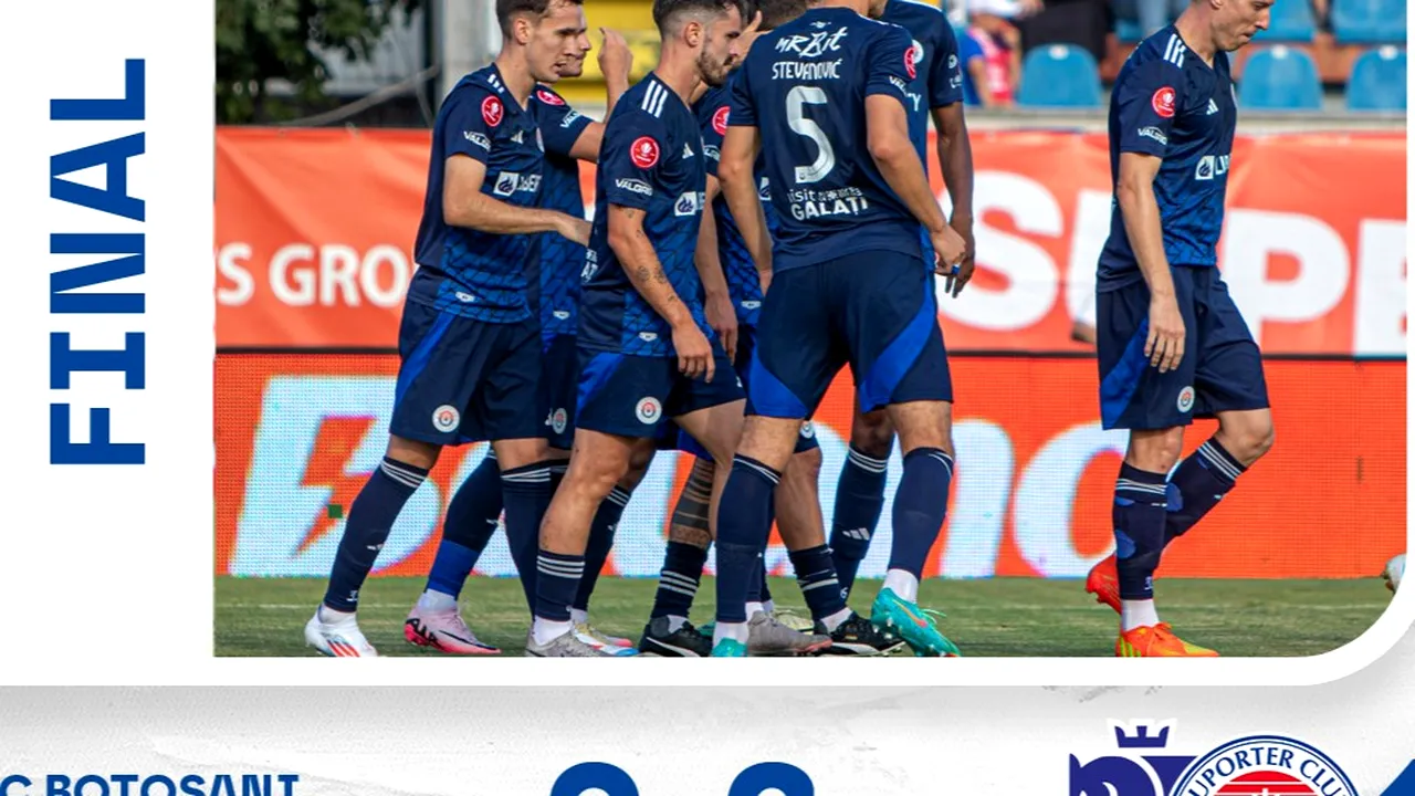 Oţelul Galaţi învinge pe FC Botoşani cu dubla lui Zivulic, în prima etapă a Superligii