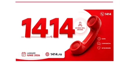 Se lansează 1414: primul număr scurt din România prin care vorbești direct cu un medic specialist, 24/7