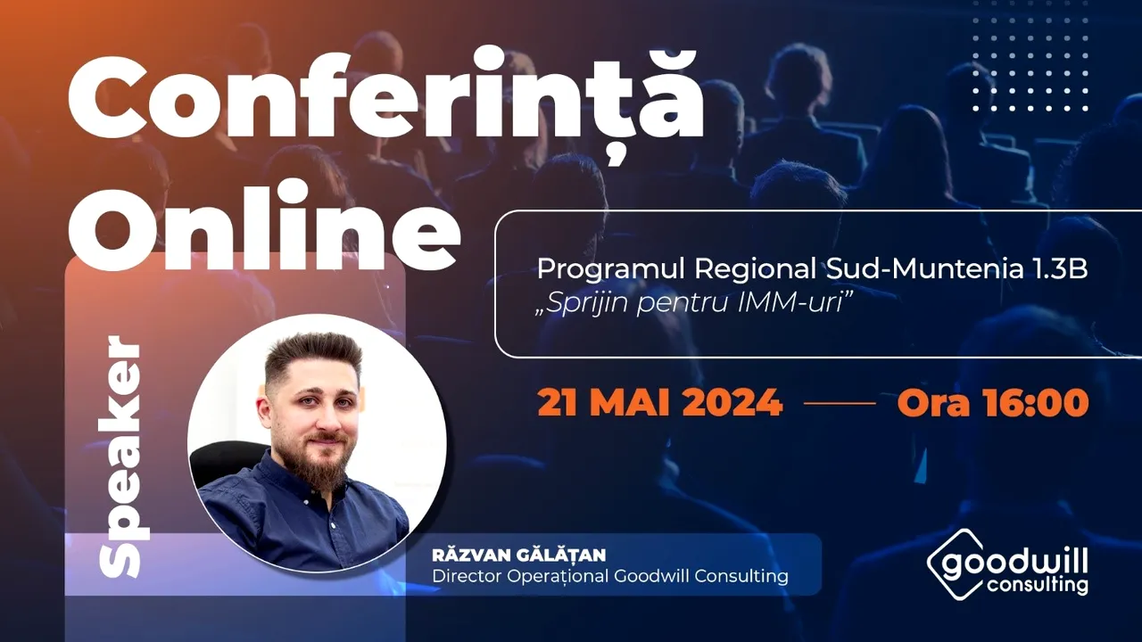 Goodwill Consulting organizează Conferinţa Online 