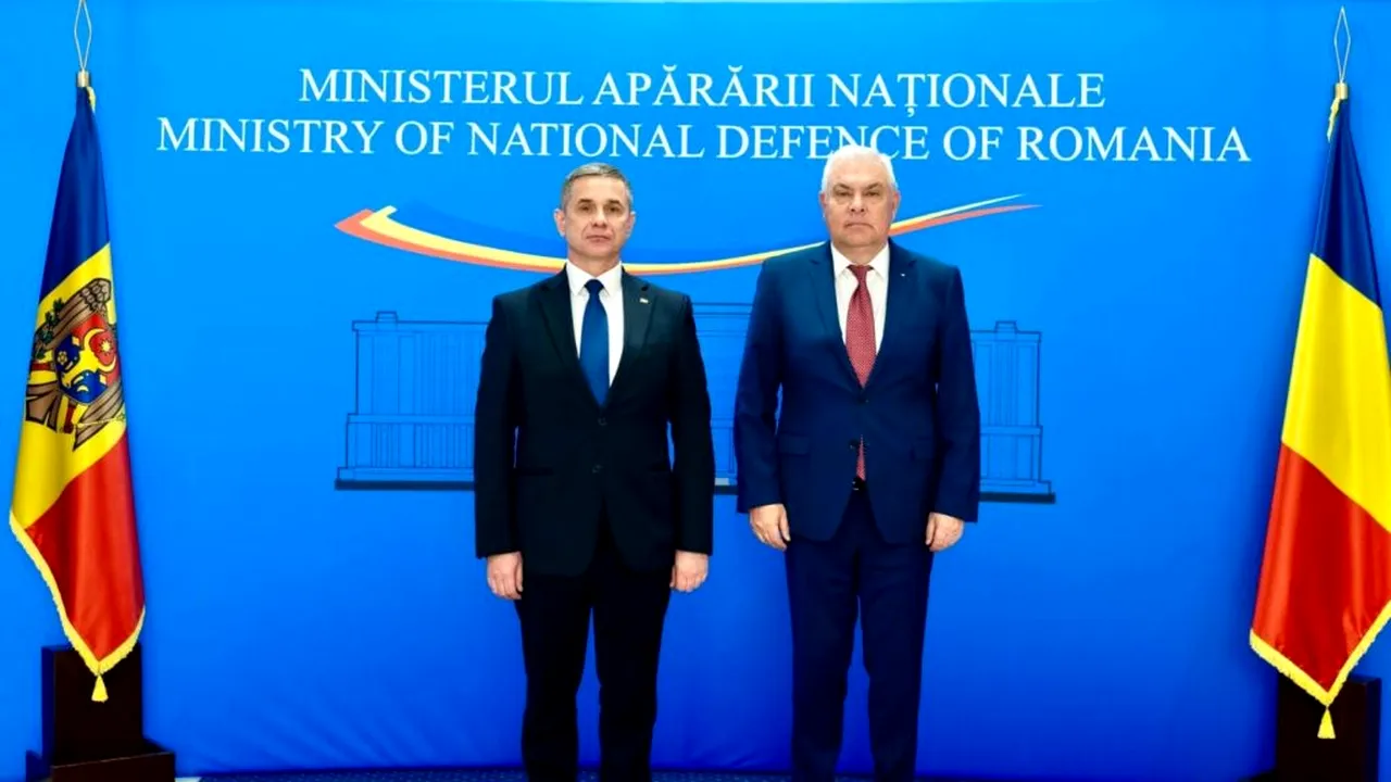 Întâlnirea ministrului apărării naționale, Angel Tîlvăr, cu omologul din Republica Moldova, Anatolie Nosatîi