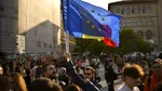 Manifestație pro-Europa în București. 15.000 de persoane participă la marșul din Capitală
