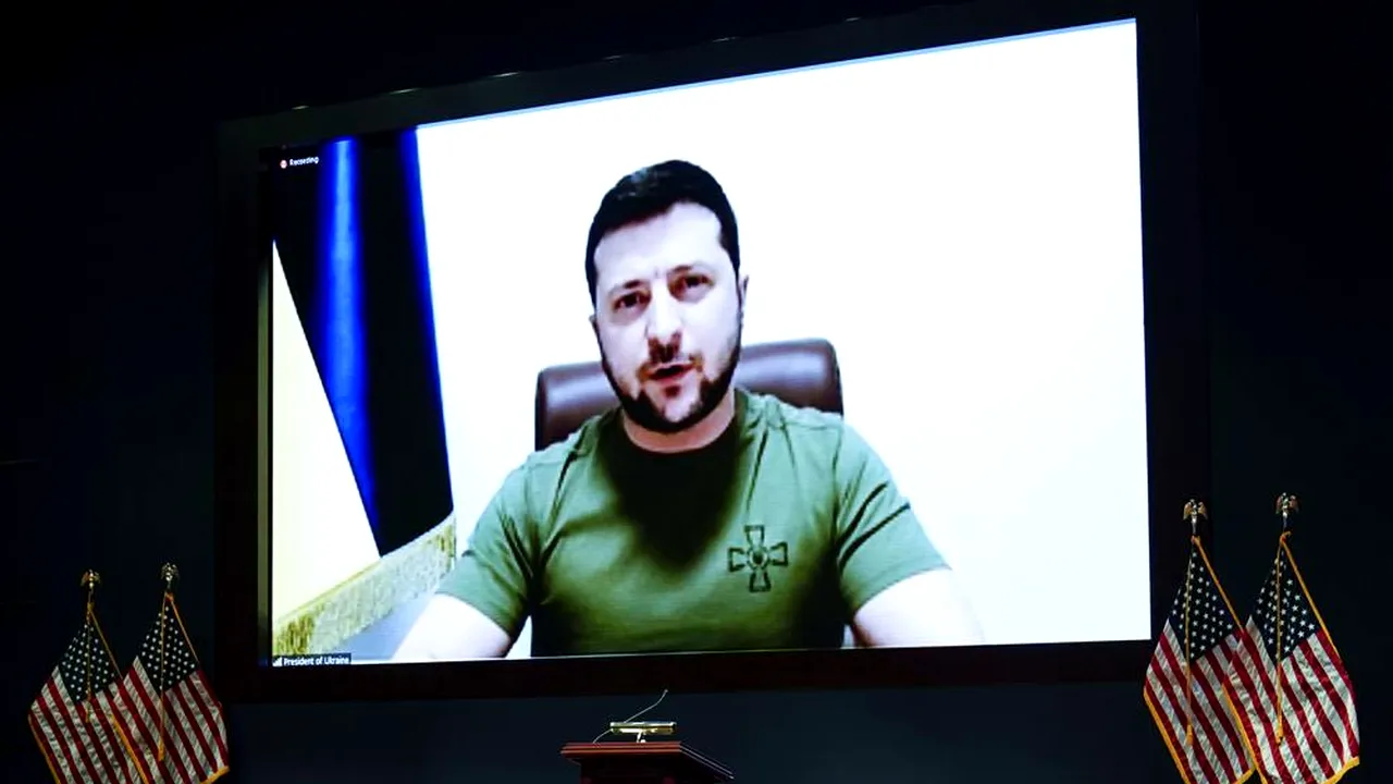 Volodimir Zelenski, discurs istoric în faţa Congresului American: Invazia este mai mult decât despre Ucraina, este vorba despre democraţie, libertate şi alegerea propriei căi
