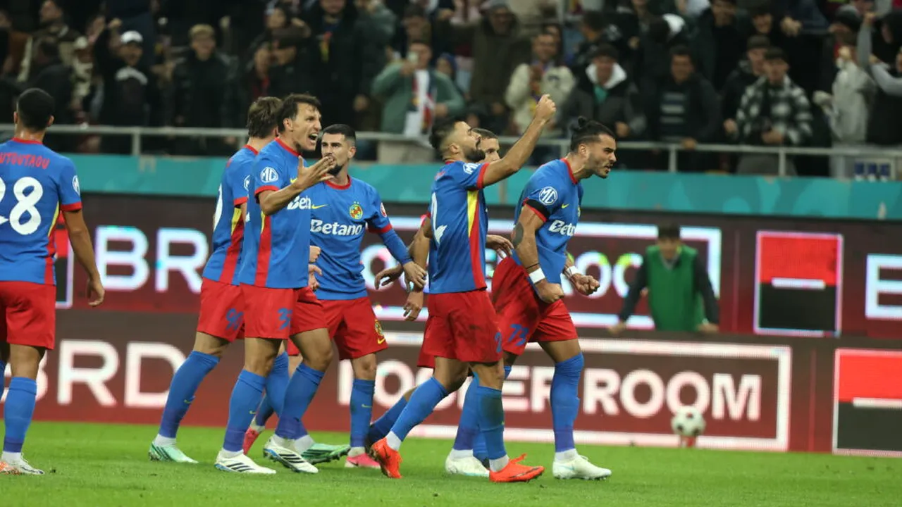 FCSB – Rapid 4-1. Victorie categorică pentru roș-albaștri, după ce giuleștenii au condus la pauză