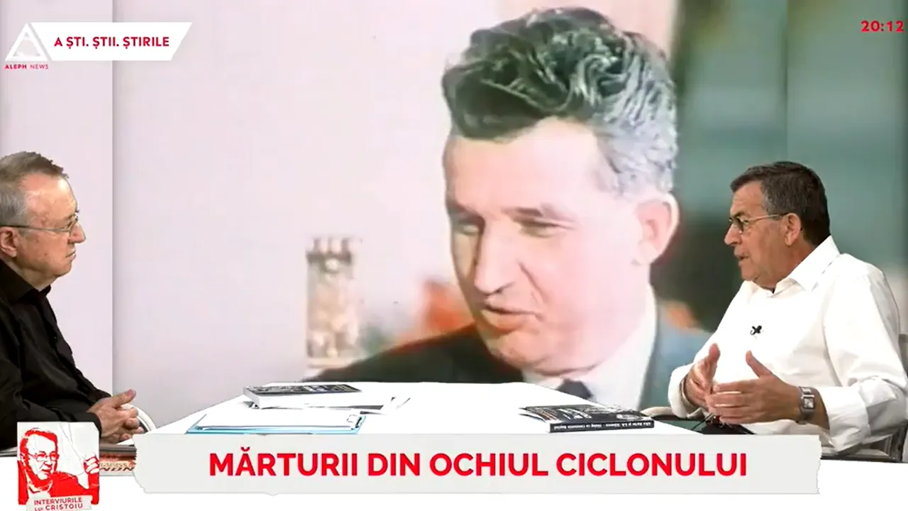 Constantin Boştină, la Interviurile lui Cristoiu: Ceauşescu nu poate fi scos din istorie. Perioada cât s-a aflat în fruntea României, mai mult fastă decât nefastă