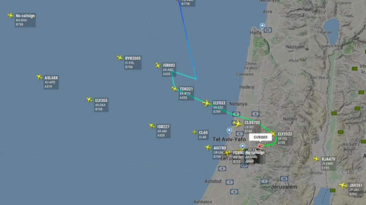 Sistemul GPS, afectat de perturbări în spaţiul aerian israelian/ Traficul aerian se desfăşoară normal