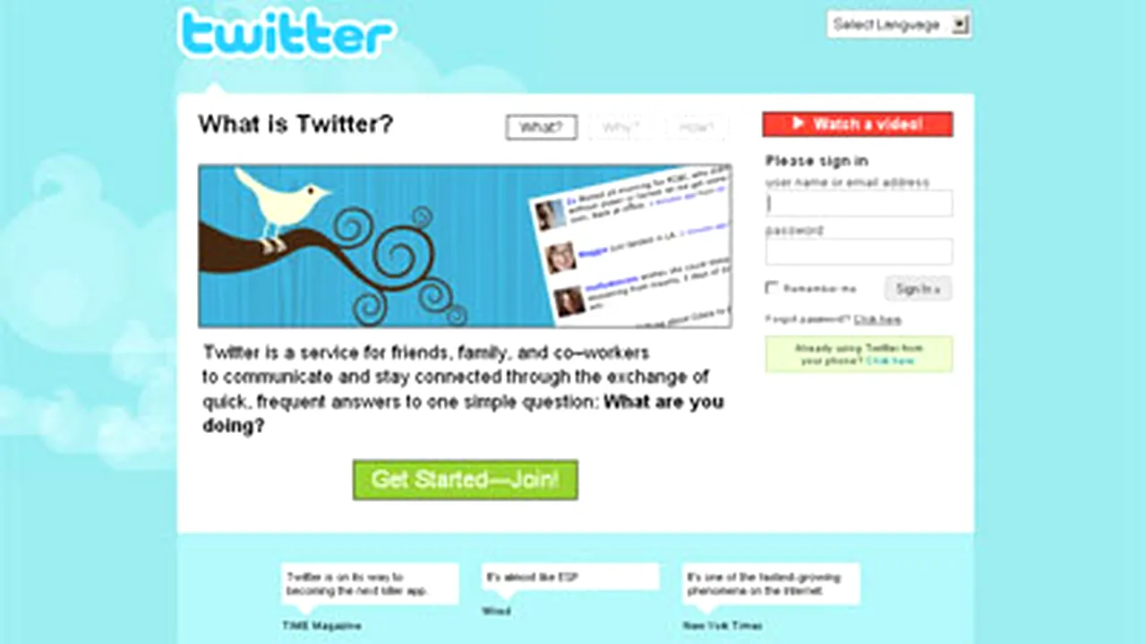 Twitter - un mic ghid de utilizare a acestui serviciu de micro-blogging