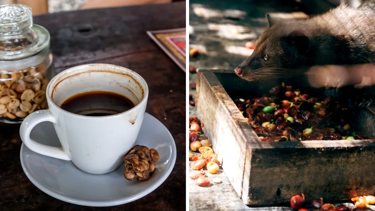 Kopi Luwak, cea mai scumpă cafea din lume, este produsă după defecarea pisicii zibete. Preţul este prohibitiv

