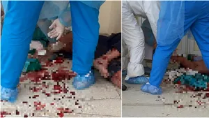 Incident la Constanţa: Un bărbat care trebuia să se afle în autoizolare a intrat plin de sânge în spital şi a scuipat medicii 