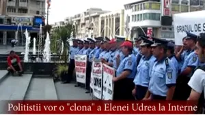 Poliţiştii care protestează în Craiova: O 