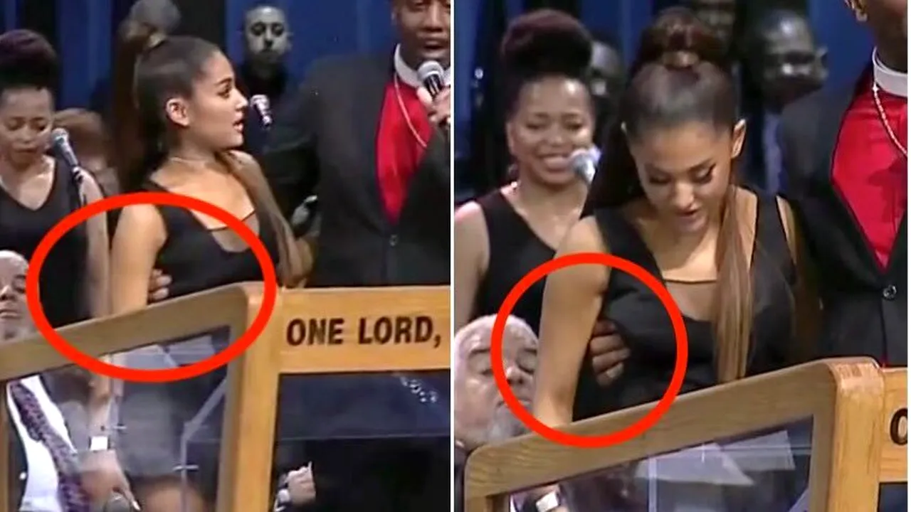 Un pastor a fost acuzat că a atins-o nepotrivit pe Ariana Grande la înmormântarea reginei soul Aretha Franklin