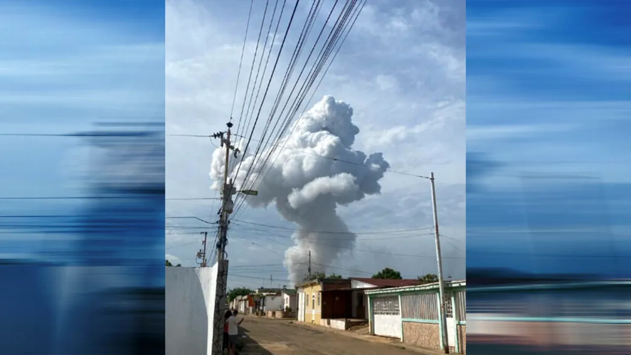 Explozie uriașă la o fabrică de artificii din Venezuela. Localnicii au crezut că este cutremur