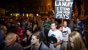 Manifestaţie veselă, însoţită de un concert de tigăi la Montreal - VIDEO