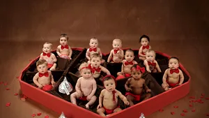 Povestea din spatele „bebeluşi-bomboane”, o fotografie tematică de Valentine's Day care a devenit virală