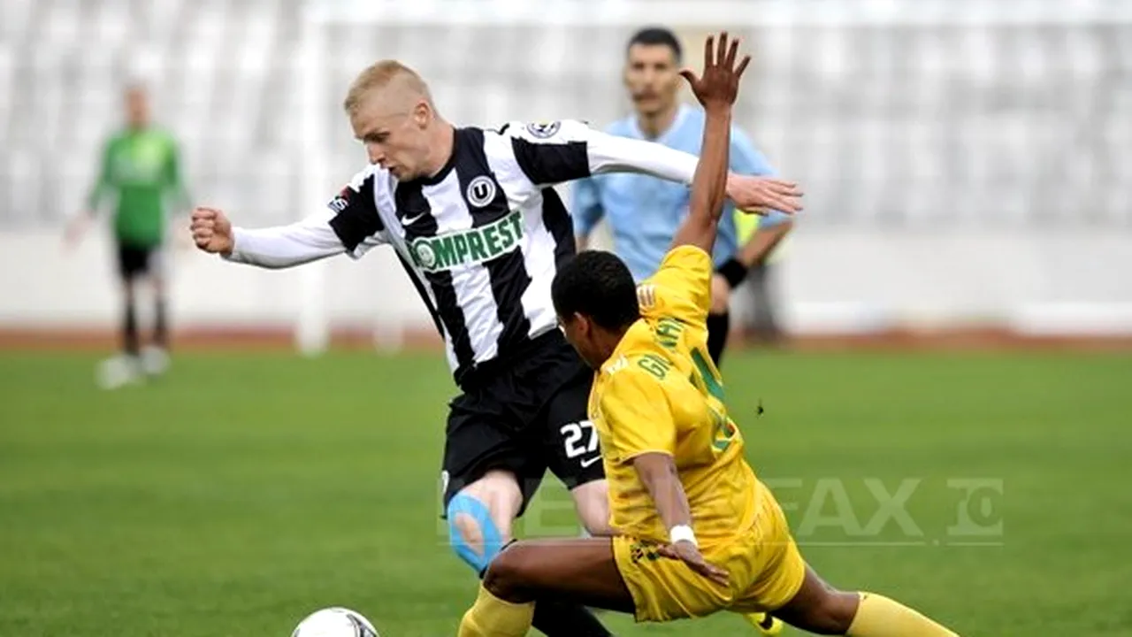 LIGA I: Universitatea Cluj - FC Vaslui, scor 1-0