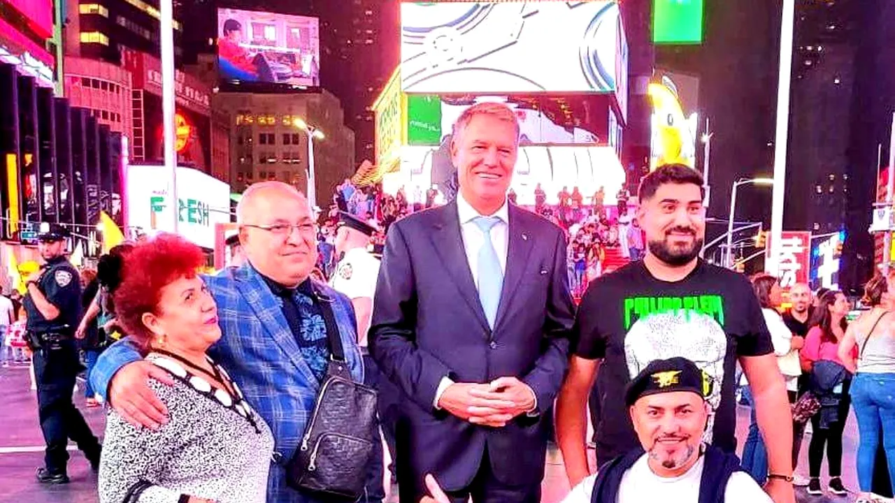 Şedinţă foto cu preşedintele Klaus Iohannis şi manelişti la New York, virală