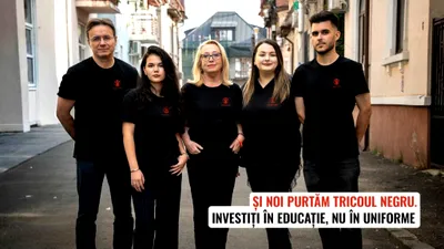 SOCIAL „Și noi purtăm tricoul negru” | Salvați Copiii, solidară cu protestul elevilor